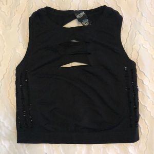 Victoria secrete sport black crop top